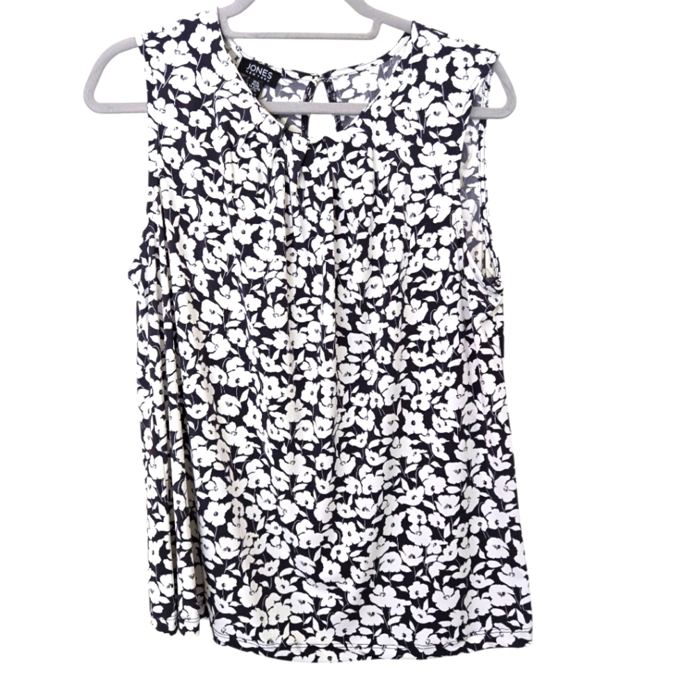 Jones New York Black and White Blouse (Size XL)